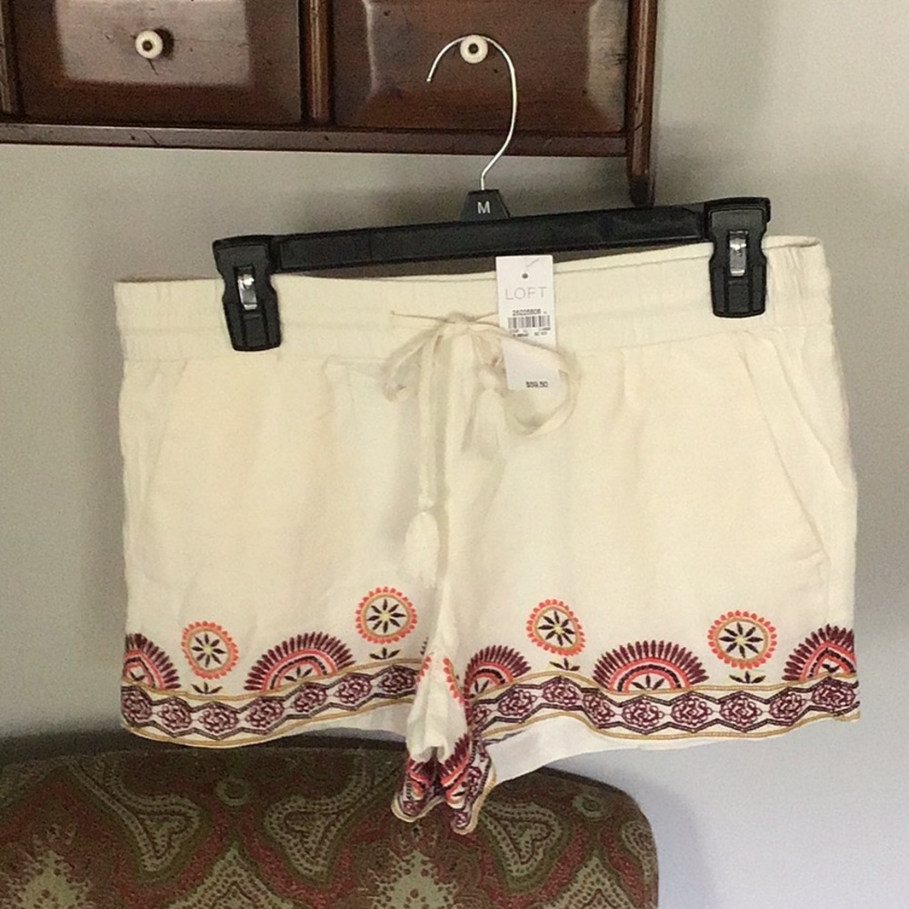 Loft embroidered shorts